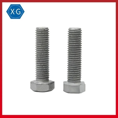 ISO4017 Grade 8.8 SS Hex Head Screws Hot Dip Galvanized Hex Head Cap Bolt