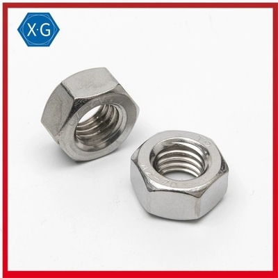 M3 M4 M5 M6 M8 M10 SS304 Stainless Steel Hex Nuts DIN 934 A2 70