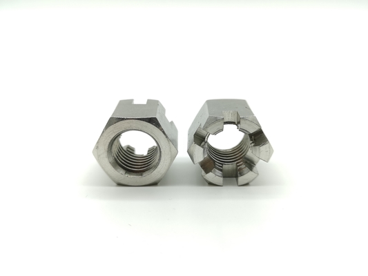 Stainless Steel Hexagon Slotted Nut Cotter Pins DIN 935 Castle Nuts