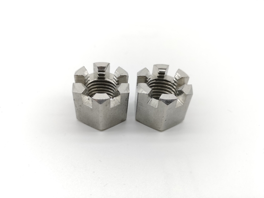 Stainless Steel Hexagon Slotted Nut Cotter Pins DIN 935 Castle Nuts
