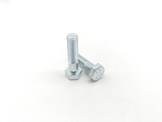 DIN 931 Partial Hex Head Cap Bolt Grade 8.8 Zinc Plated Bolts