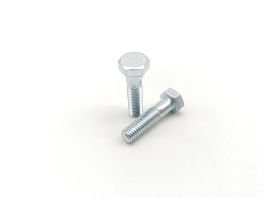 DIN 931 Partial Hex Head Cap Bolt Grade 8.8 Zinc Plated Bolts