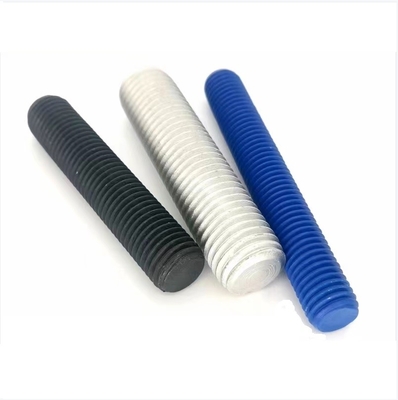Alloy Steel  Blue Stud Threaded Rod Bolts with Nut and Washers PTFE