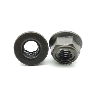 DIN 6927 Self Locking Flange Nut Medium Strength Steel Black Oxide