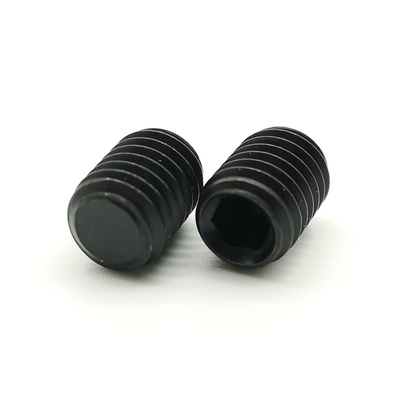 Black Oxide DIN 913 45H High Strength Hex Socket Set Screws With Flat Tip