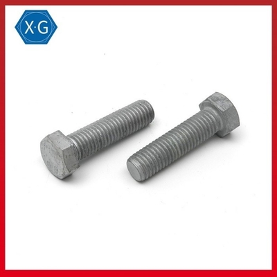 ISO4017 Grade 8.8 SS Hex Head Screws Hot Dip Galvanized Hex Head Cap Bolt