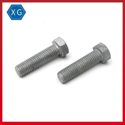 ISO4017 Grade 8.8 SS Hex Head Screws Hot Dip Galvanized Hex Head Cap Bolt