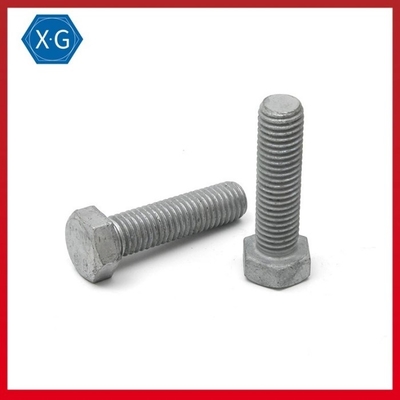 ISO4017 Grade 8.8 SS Hex Head Screws Hot Dip Galvanized Hex Head Cap Bolt