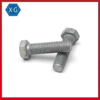 ISO4017 Grade 8.8 SS Hex Head Screws Hot Dip Galvanized Hex Head Cap Bolt