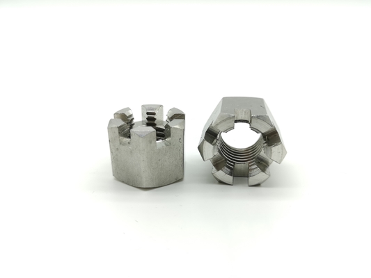 Stainless Steel Hexagon Slotted Nut Cotter Pins DIN 935 Castle Nuts